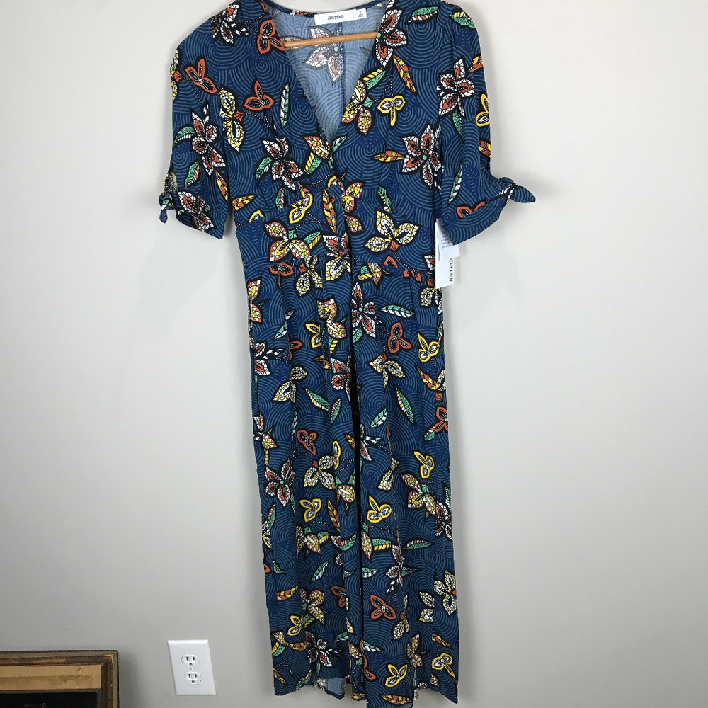 JustFab print dress Sz S